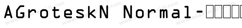 AGroteskN Normal字体转换